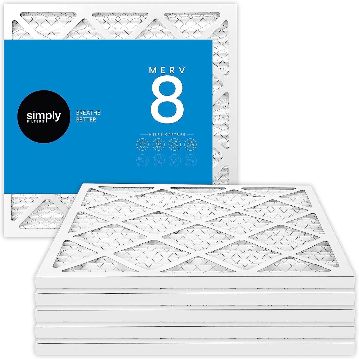 Simply 20x30x1 Air Filter for Home AC & HVAC Systems