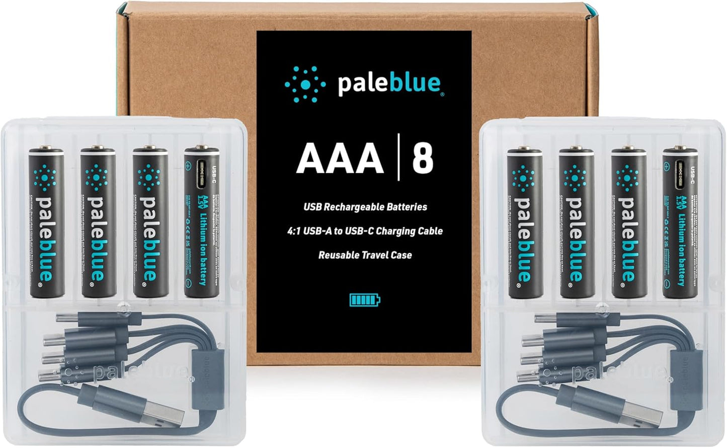 Rechargeable AAA Lithium Batteries with 1 Hour Charge Time