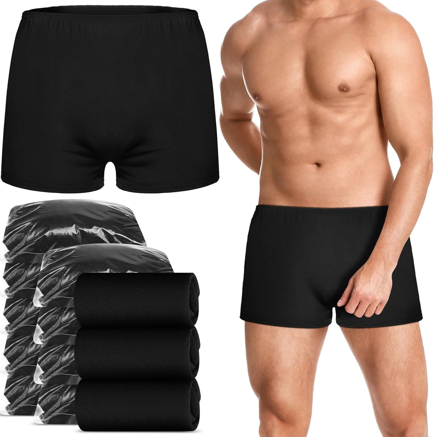 Disposable Men Cotton Underwear for Travel and Spa Comfort