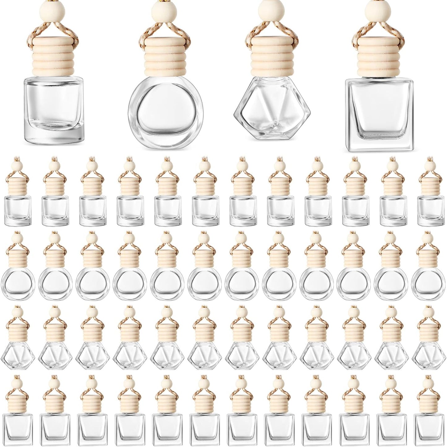 BOTO 100 Pcs Oil Air Freshener Diffuser for Car Aromatherapy