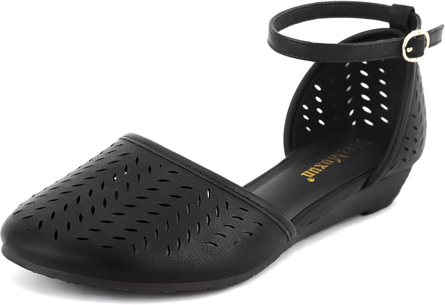 MaxMuxun Womens Roman Ankle Strap Flat Sandals for Summer