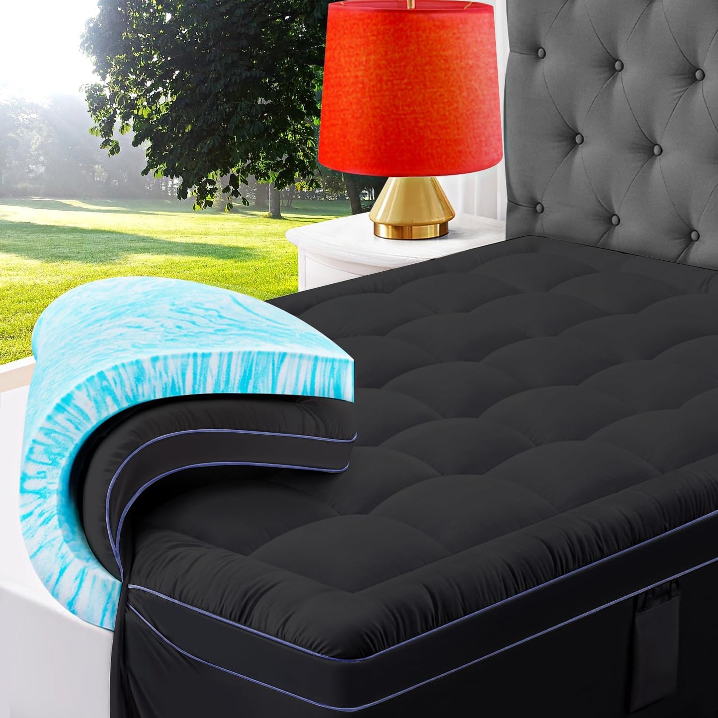 ABENE King Dual Layer 3 Inch Memory Foam Mattress Topper Review