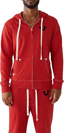 True Religion Men's Buddha Logo Zip Hoodie for Ultimate Comfort