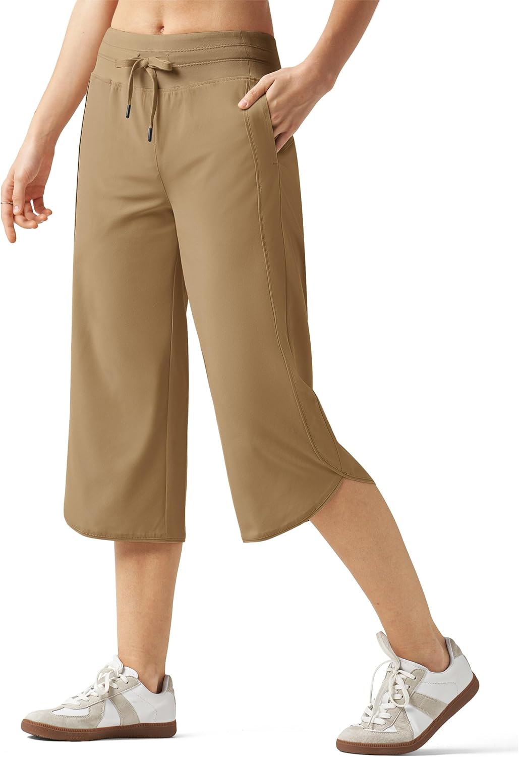 Willit Women's Wide Leg Capri Pants UPF 50+