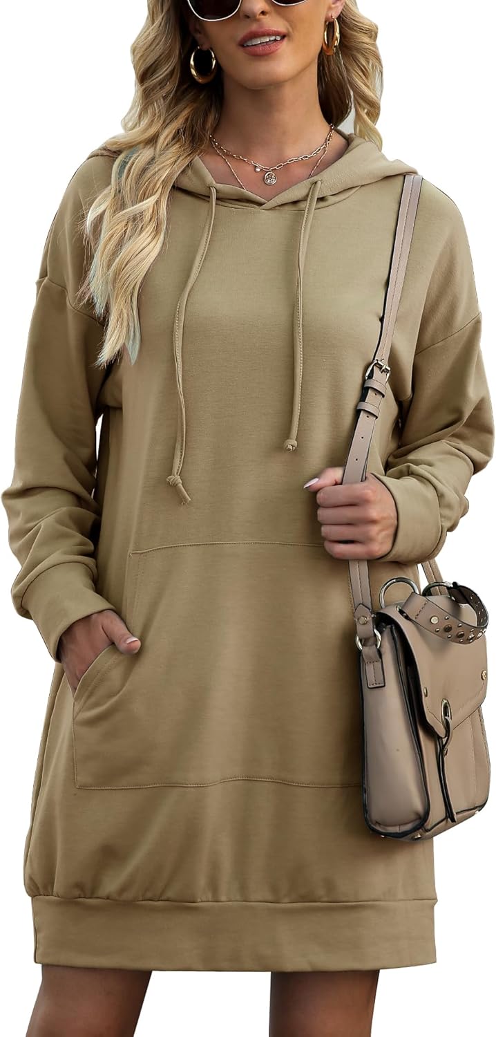 Quenteen Women Hoodies Dress for Casual and Festive Occasions