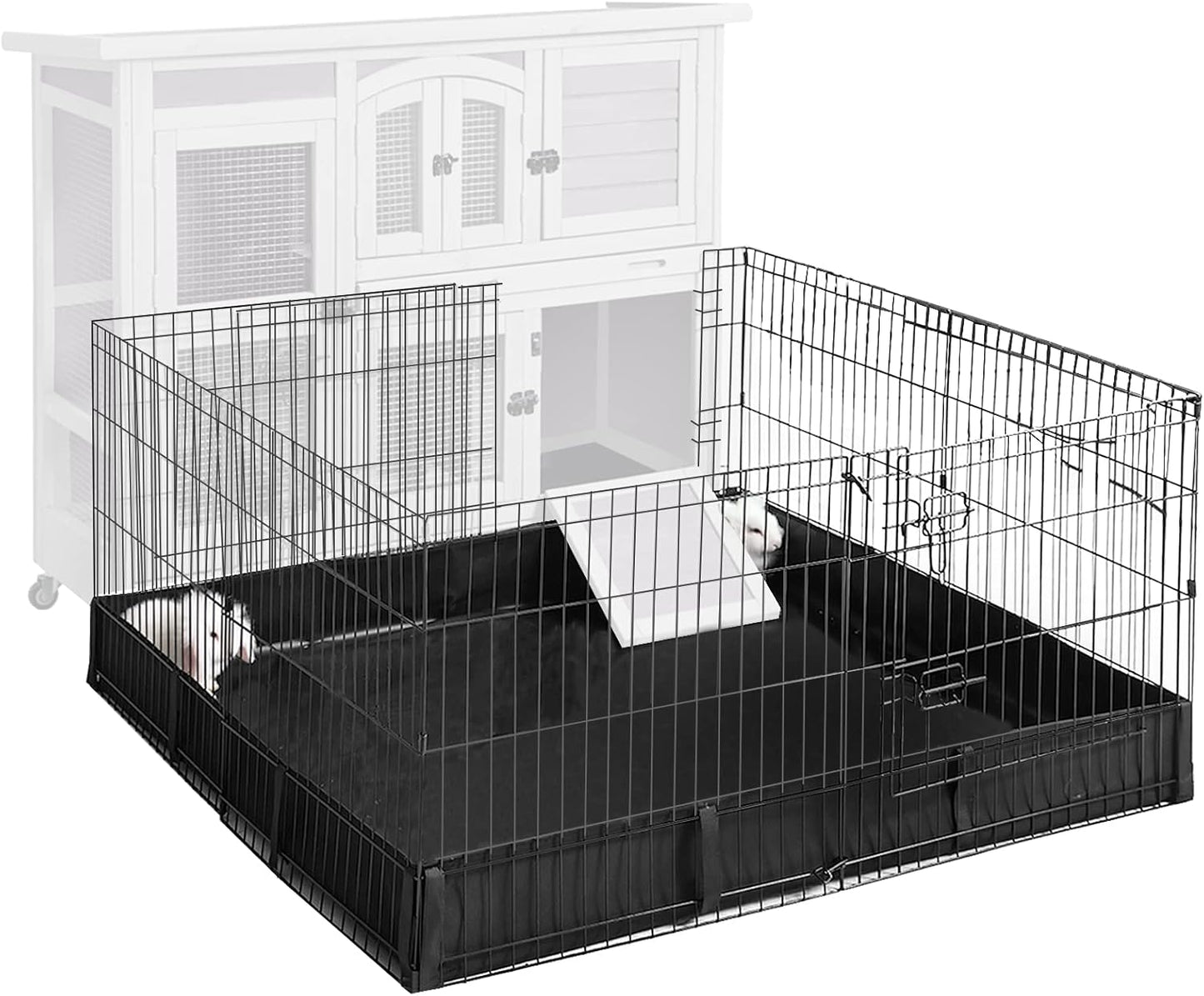 Spacious Aivituvin Pet Playpen for Guinea Pigs and Rabbits