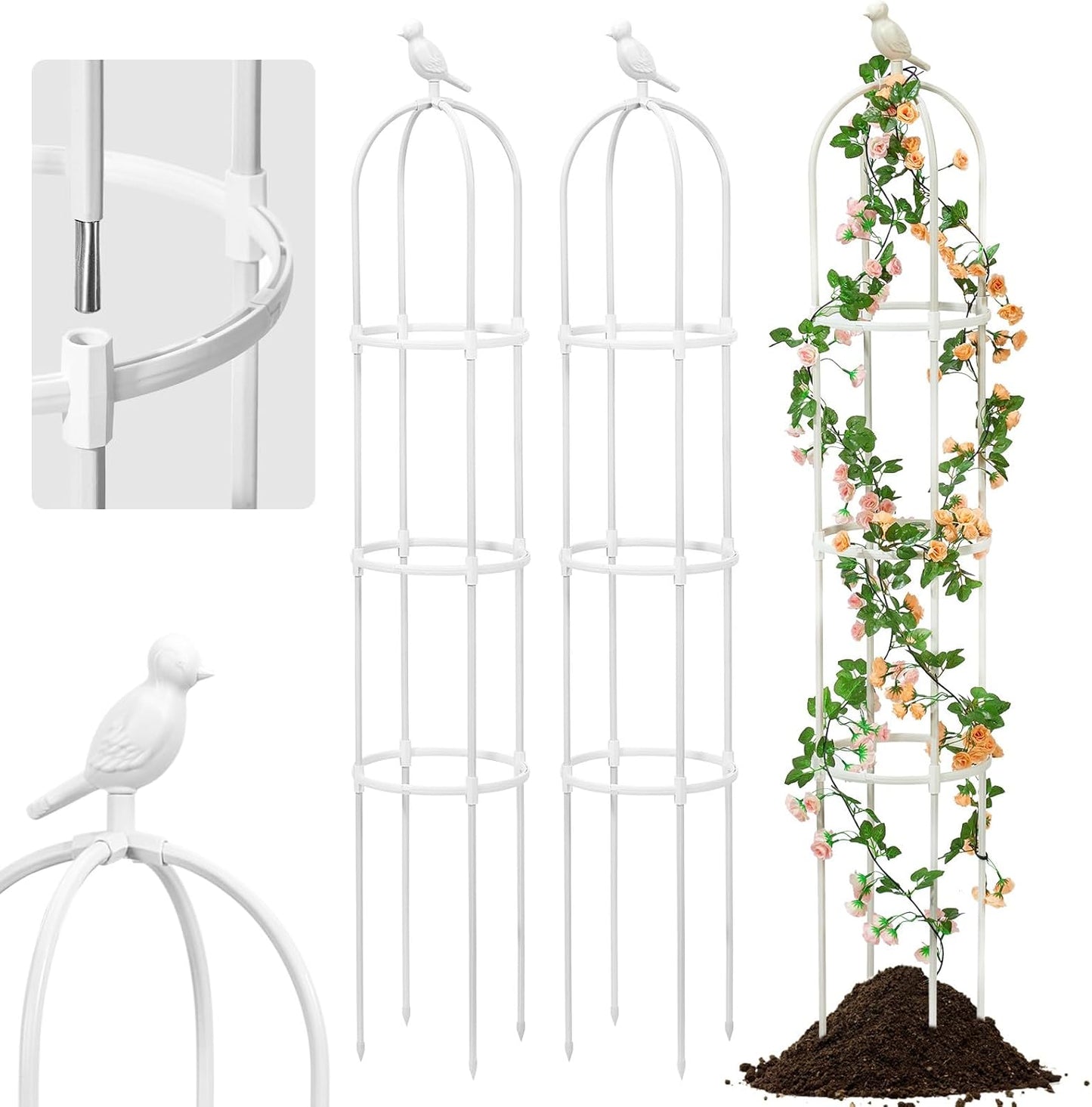 Heavy Duty Metal Plant Trellis for Outdoor Climbing Plants