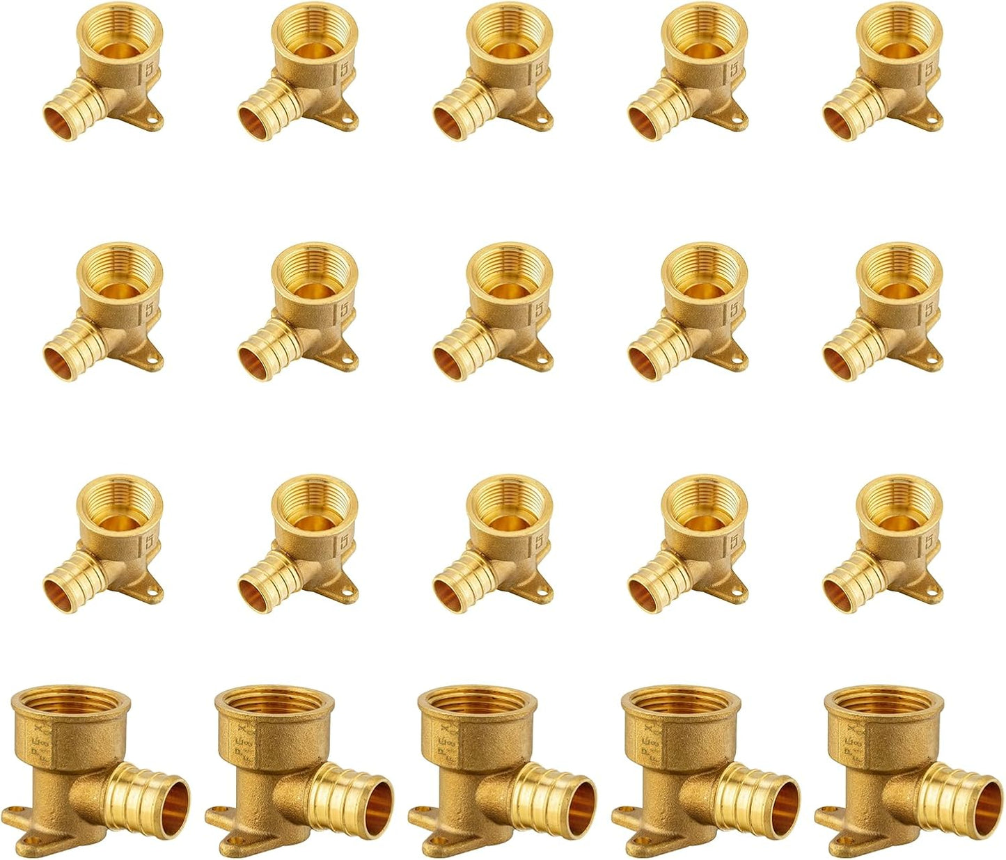 PEX Fittings 20-Pack 3/4in Female Threaded Elbow Adapter