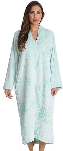 Just Love Plush Zipper Lounger Solid Robe for Ultimate Comfort