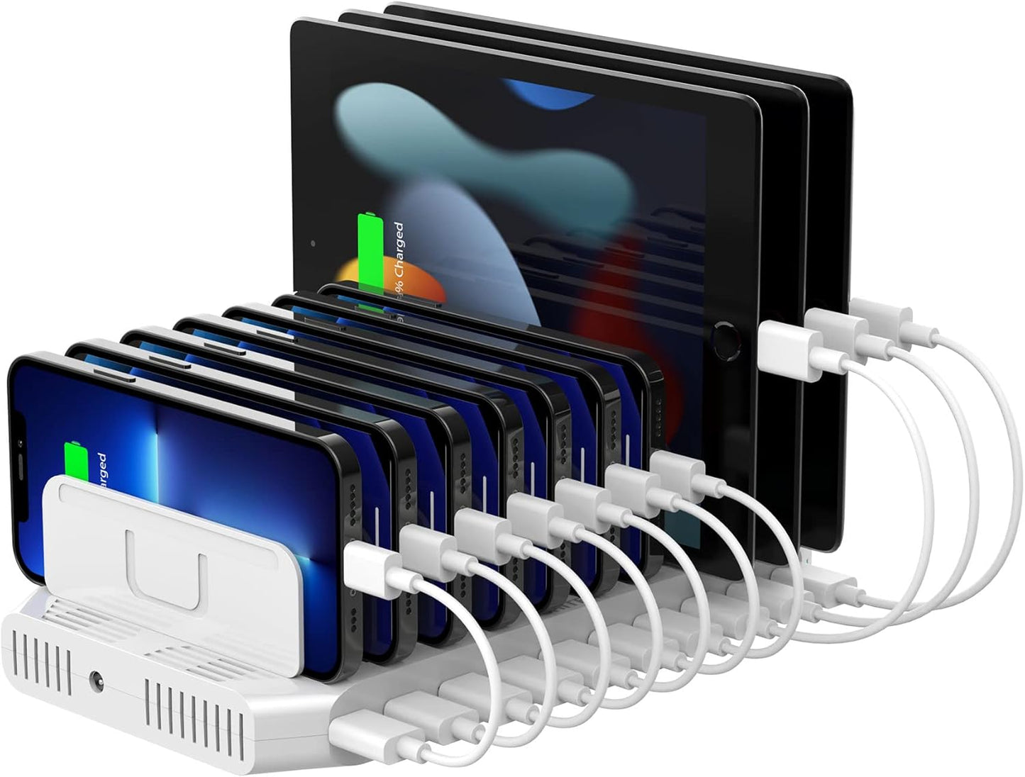 Unitek 10-Port USB Charger: Smart Charging Hub!