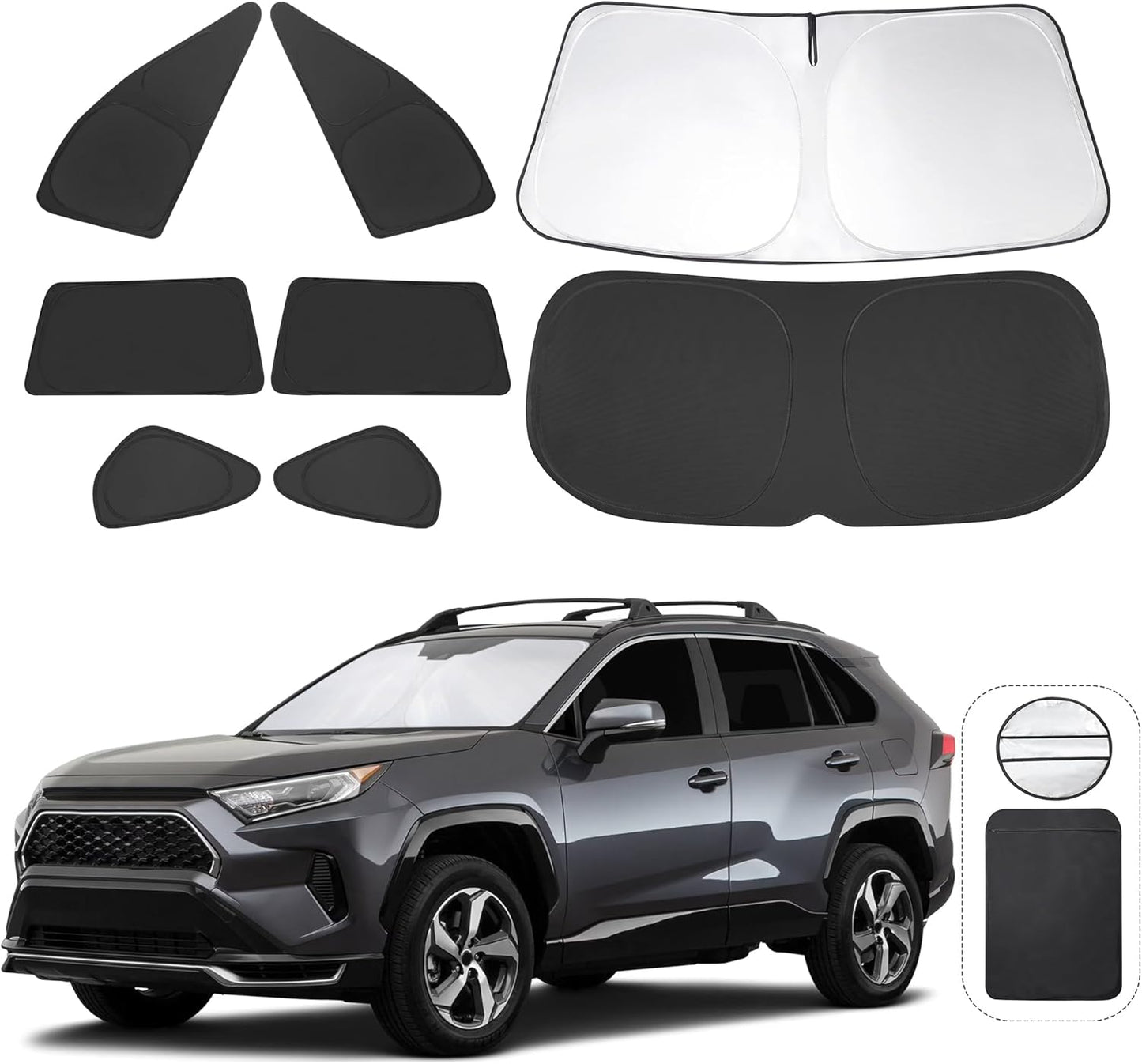 Custom Fit Window Shades for Toyota RAV4 2019-2025 Models