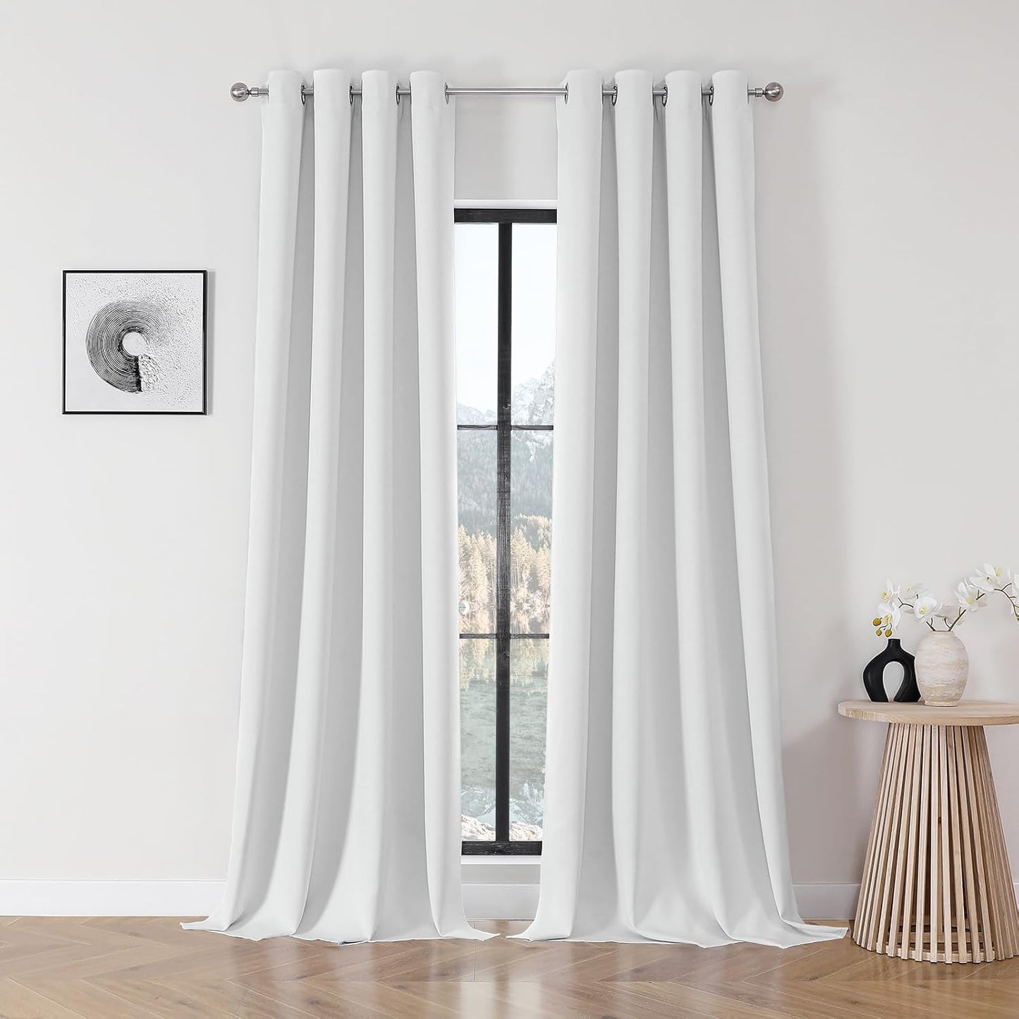 Joydeco Blackout Curtains 108 Inch Length for Room Darkening