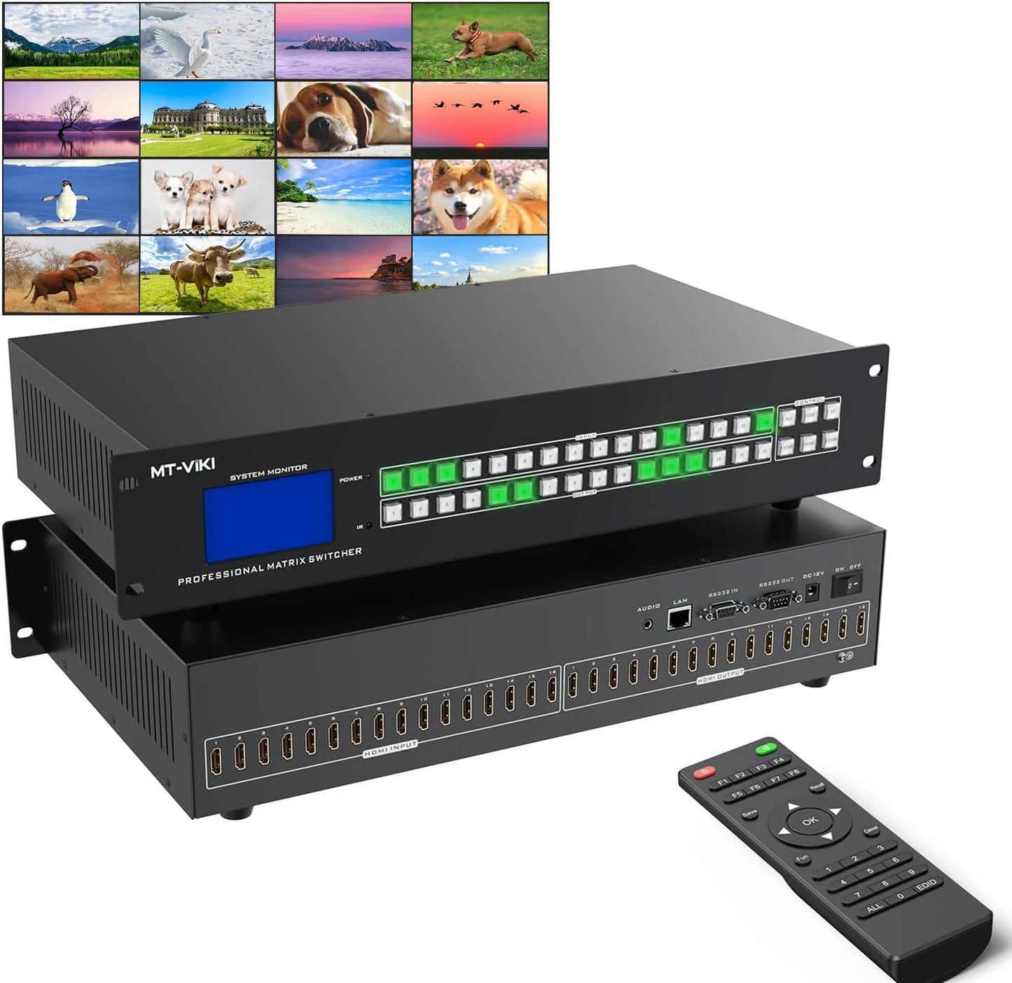MT-VIKI 16X16 4K HDMI Matrix Switch for Custom Display Control