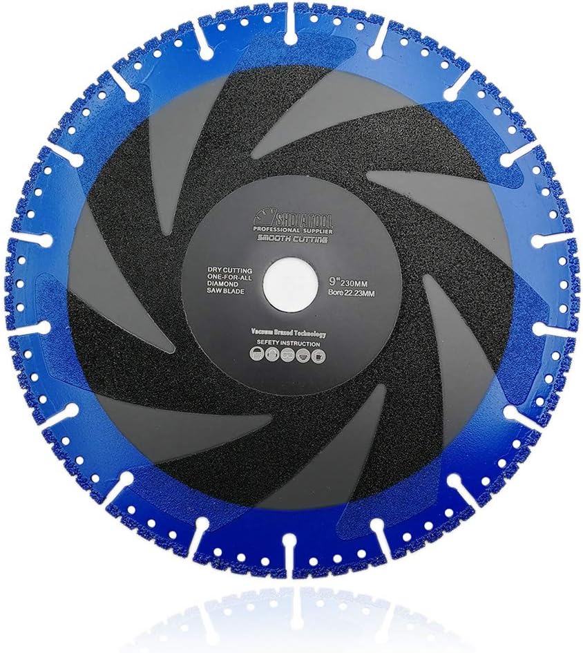 SHDIATOOL 9 Inch Metal Cutting Diamond Blade for All Purpose Use