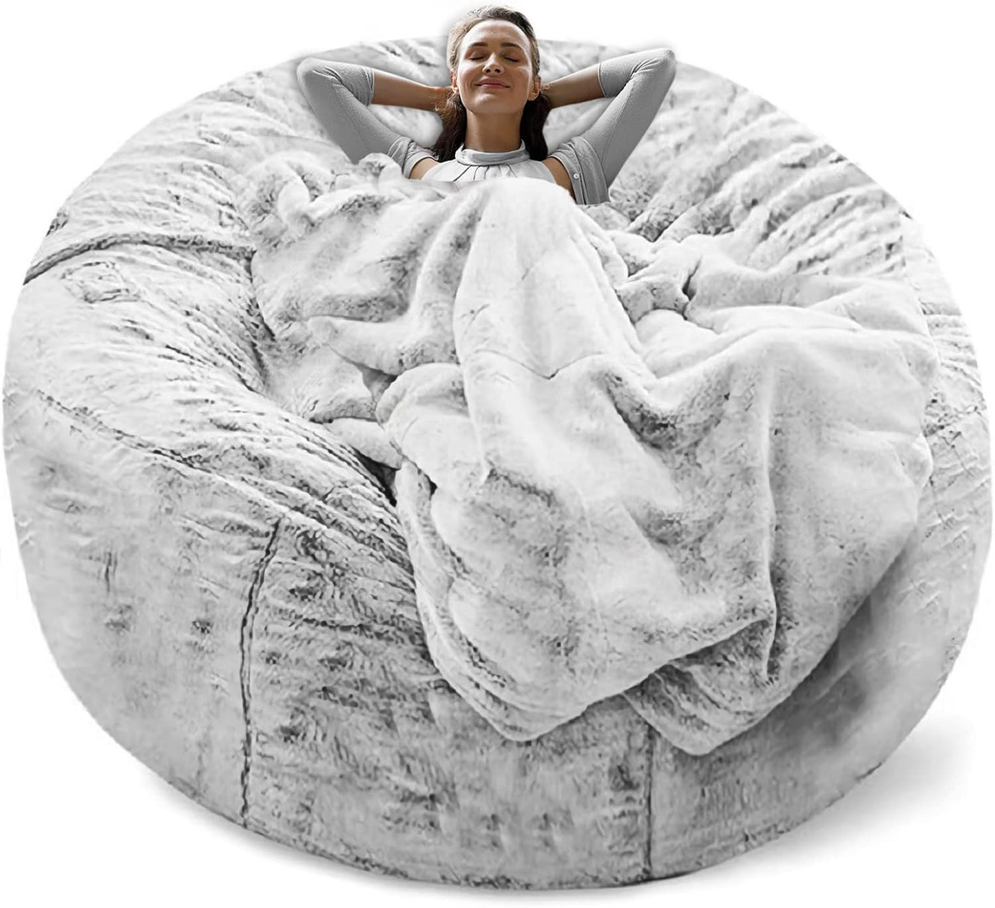 Plush Velvet Sofa Cover - Snow Gray