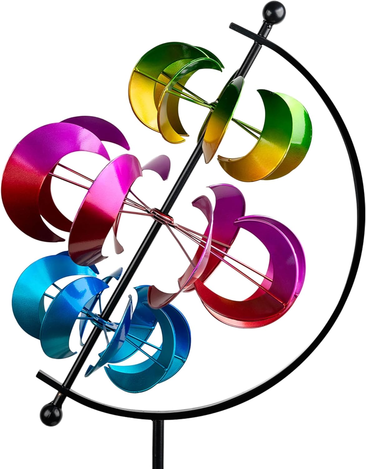 62.9in Large Wind Spinner Outdoor Decor for Garden Art