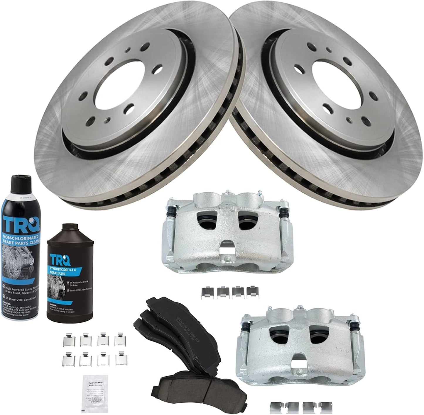 TRQ Front Brake Pad & Rotor Kit for 2012-2016 Ford F-150
