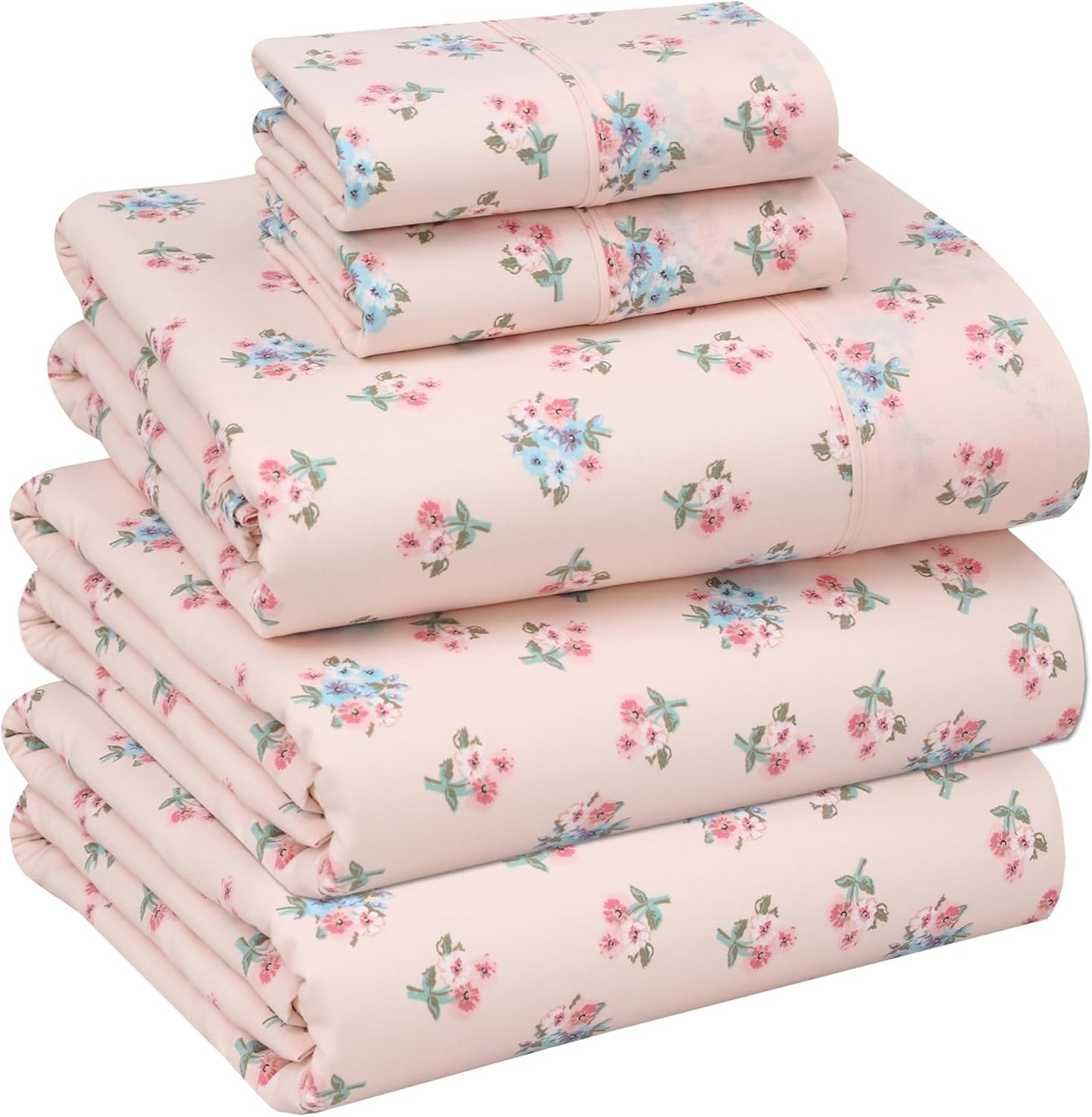 RUVANTI 100% Cotton Split King Sheets for Adjustable Beds
