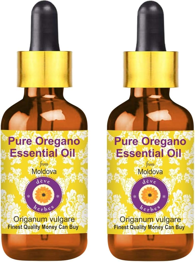 Pure Oregano Essential Oil by Deve Herbes - 100ml Pack of Two