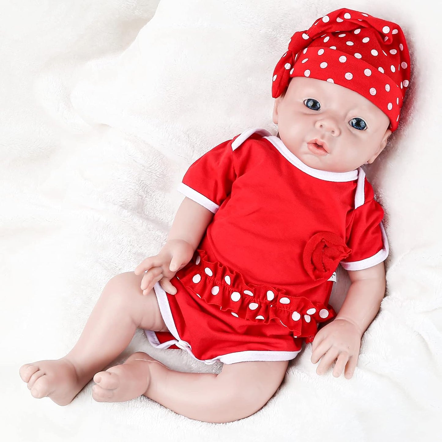 IVITA Lifelike 19 Full Body Silicone Baby Doll - Realistic Reborn Girl