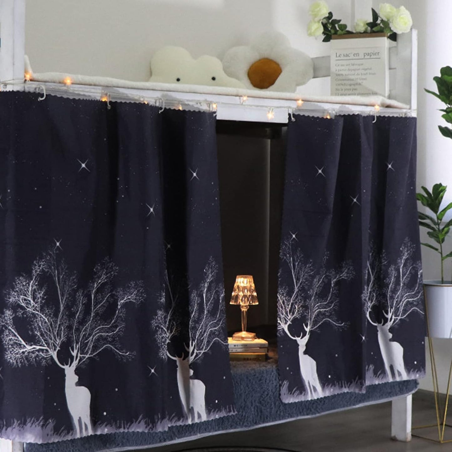 GREUS Bed Curtains - Privacy & Dust Protection for Bunk Beds