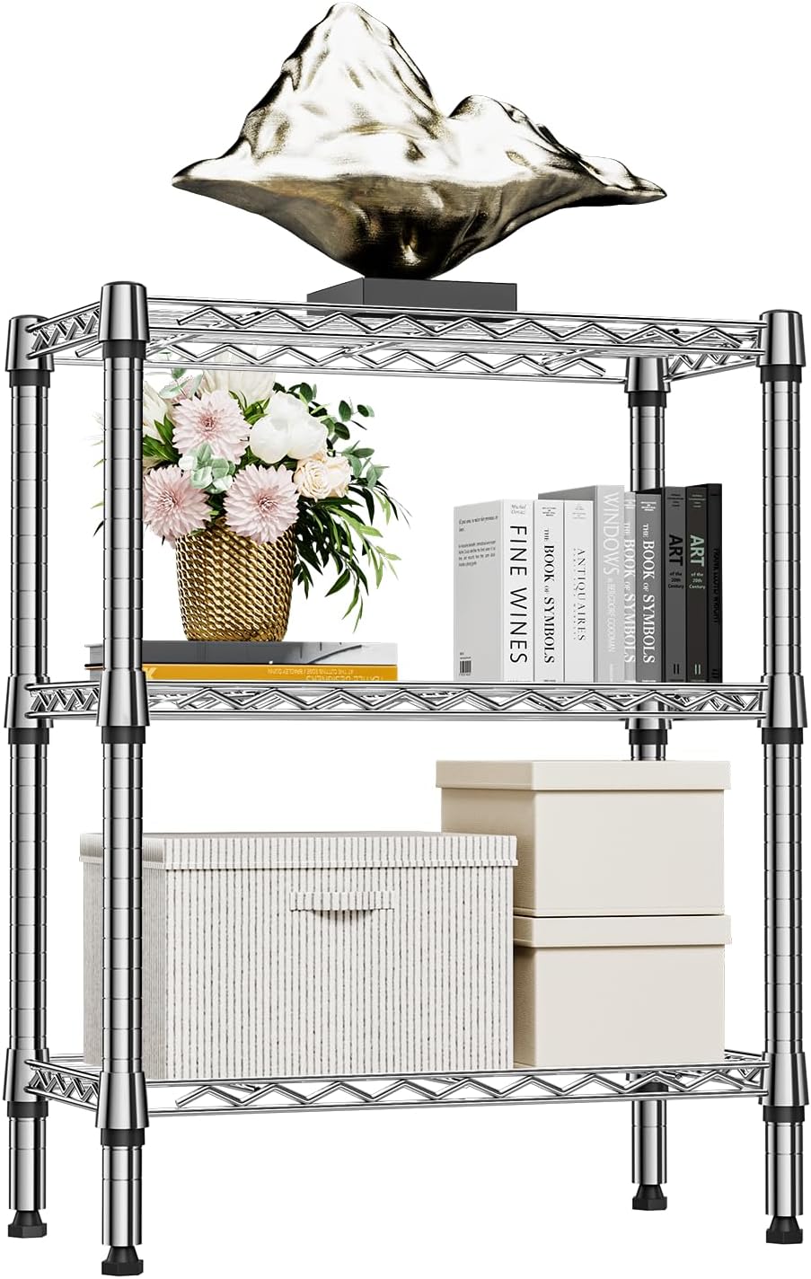 Organize Small Spaces Efficiently with MZG 3 Tier Wire Rack