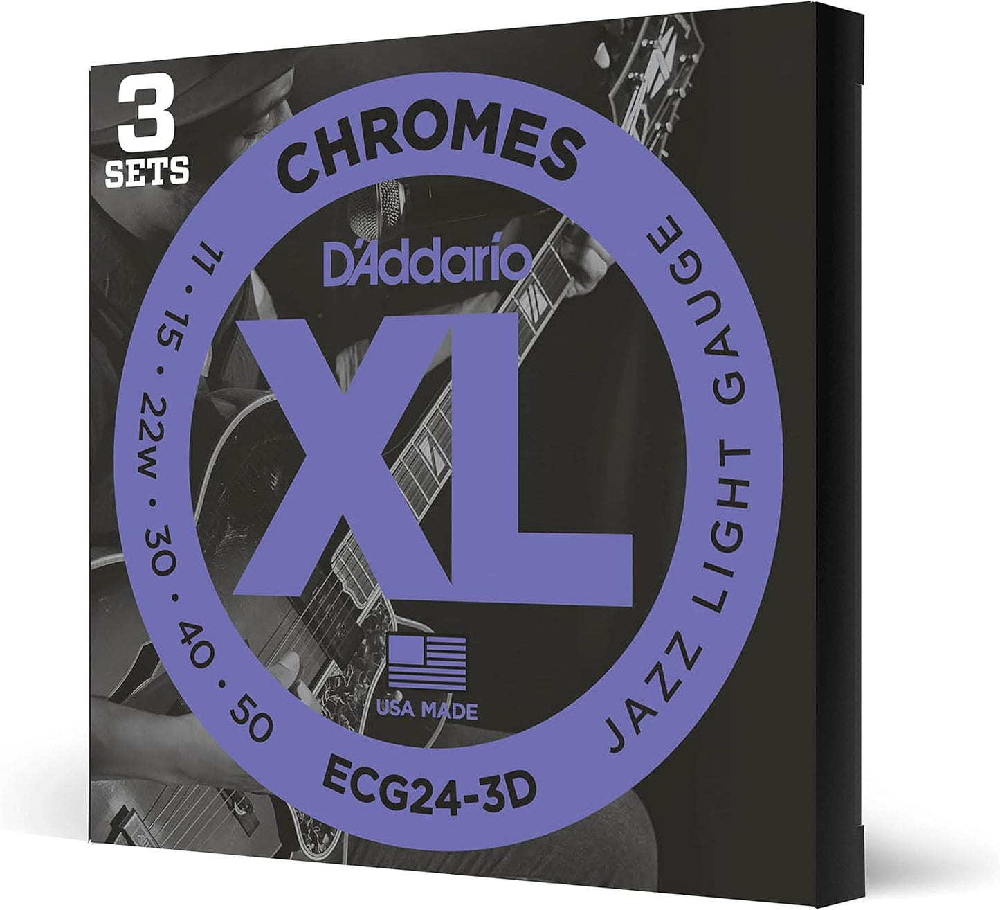 D'Addario XL Chromes Electric Guitar Strings for Mellow Tone