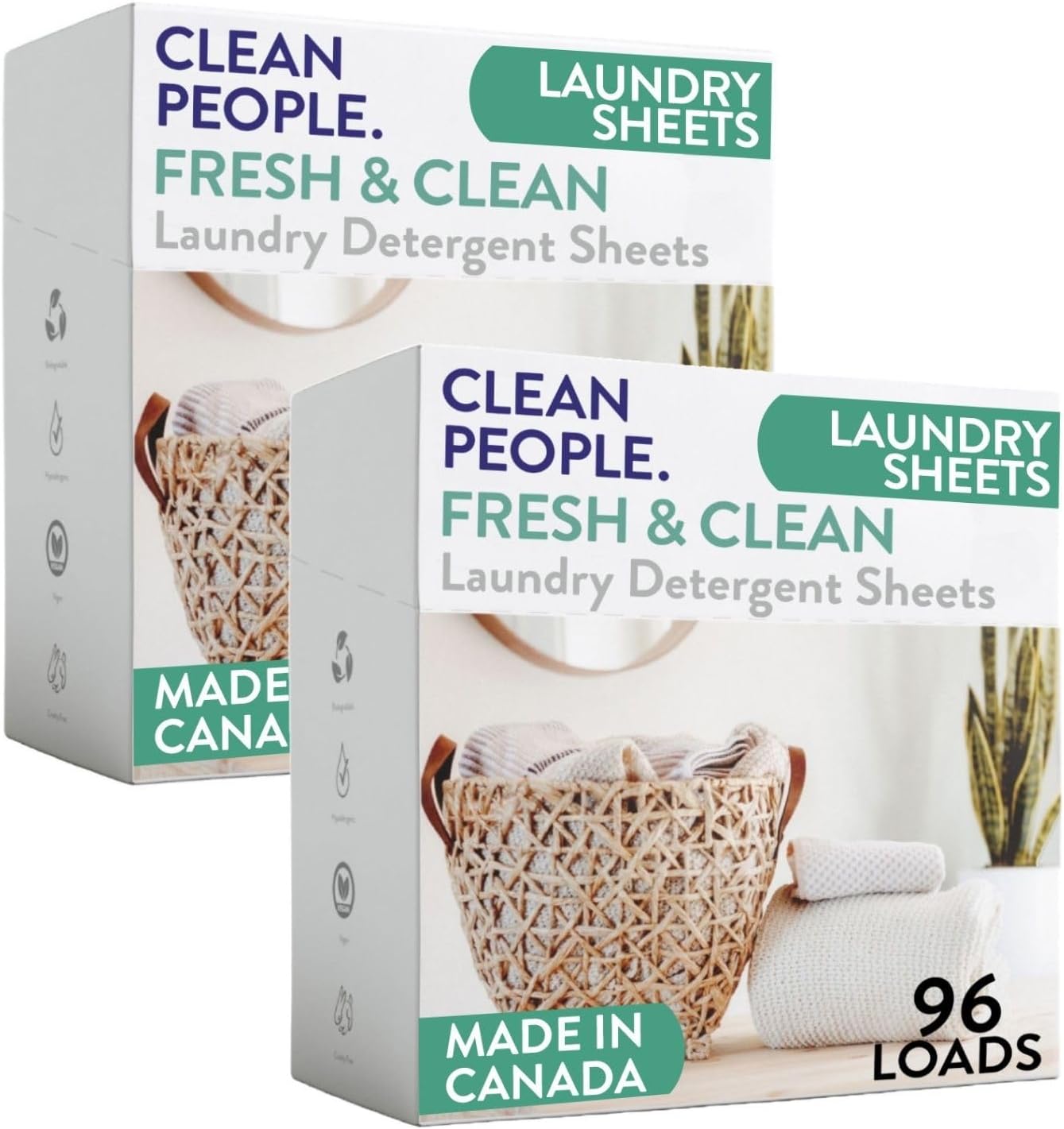 Clean People Laundry Detergent Sheets - Eco-Friendly & Effective