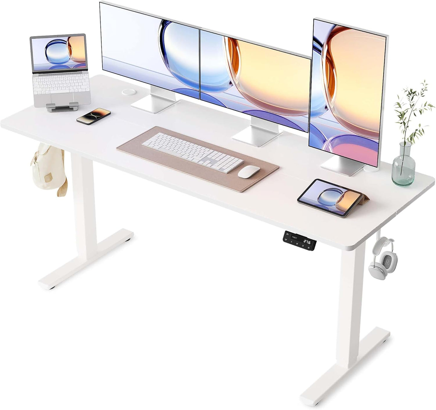 YIHAYO Electric Standing Desk: Adjustable Height, Spacious Workspace
