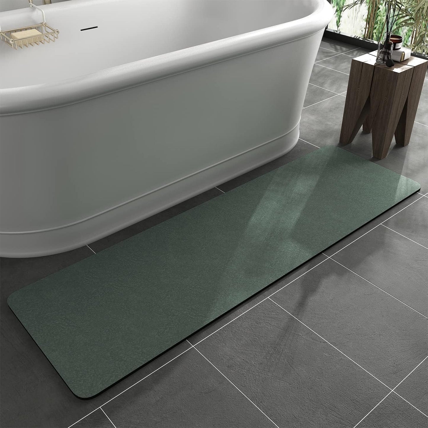 MontVoo Non Slip Quick Dry Bath Mat Rug for Bathroom Use