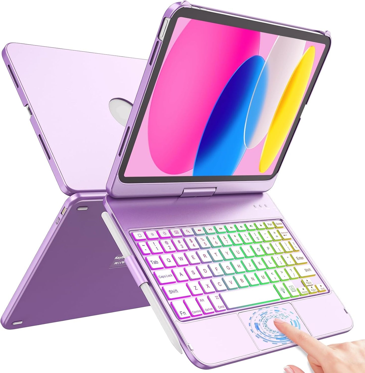 FUWANG Touch Keyboard Case for iPad 10th & 11th Gen Models