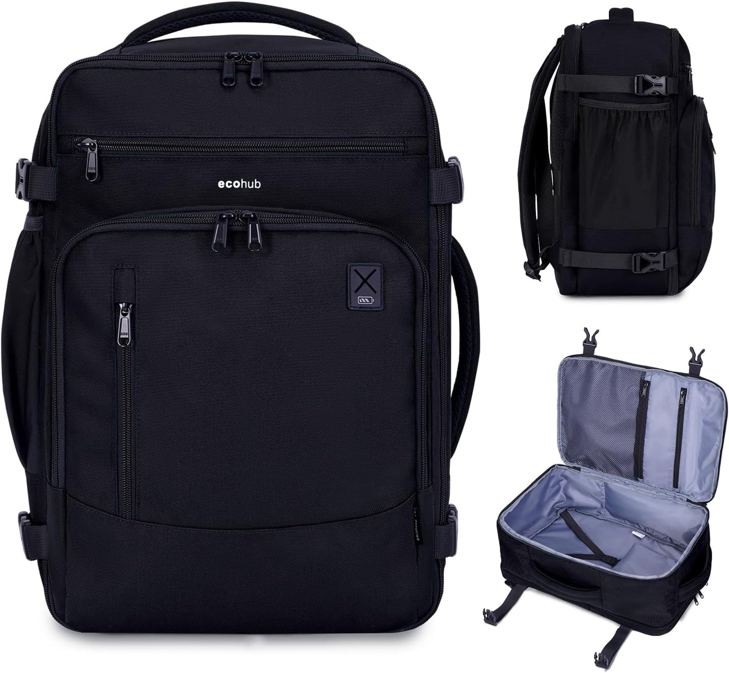 ECOHUB 17 Small Travel Backpack for United Airlines Travel