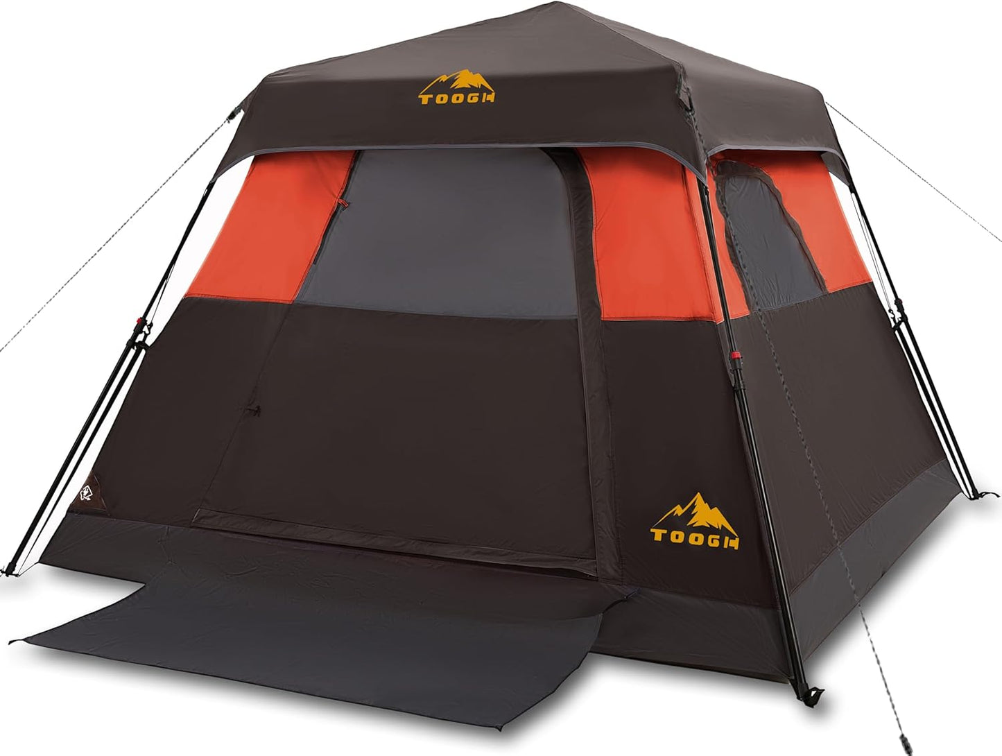 Instant Setup 6 Person Cabin Tent - Quick Pop Up in 60s!