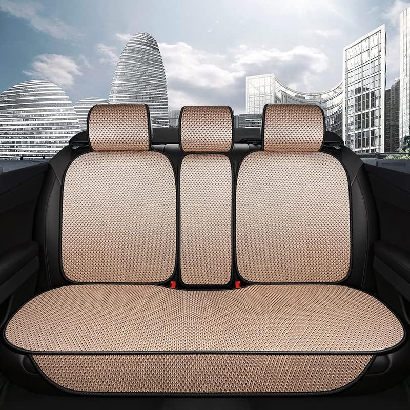 Luxury Breathable Rear Bench Car Seat Cover for All Seasons