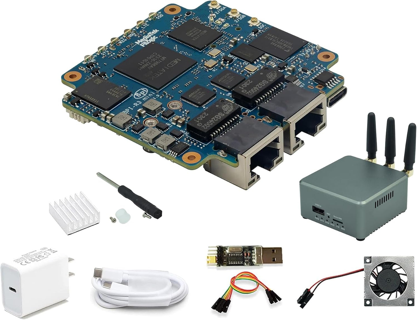 Banana Pi BPI-R3 Mini Wi-Fi 6 Router Board for Smart Homes