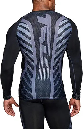 TSLA Men's UPF 50+ Long Sleeve Compression Workout Shirts