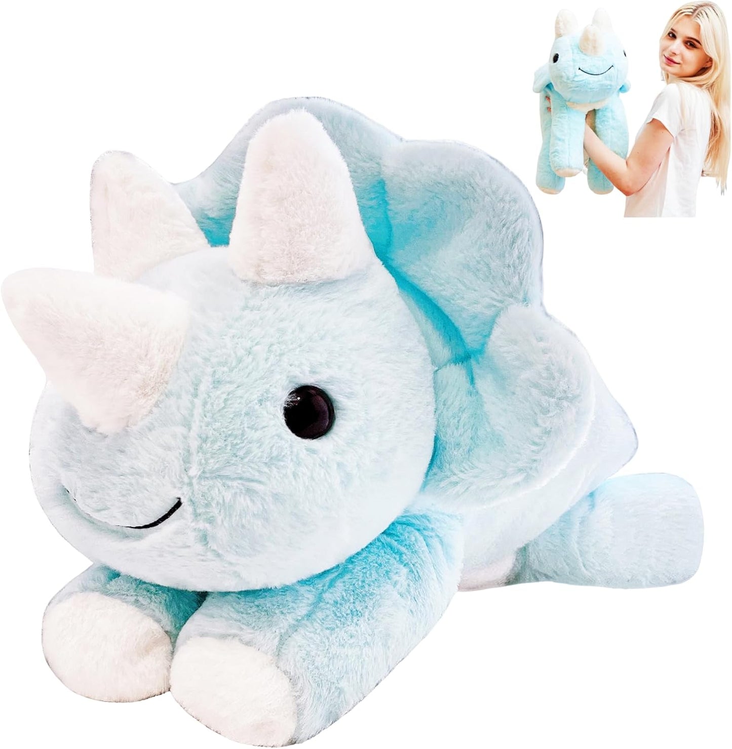 Blue Dinosaur Weighted Stuffed Animals for Cozy Comfort