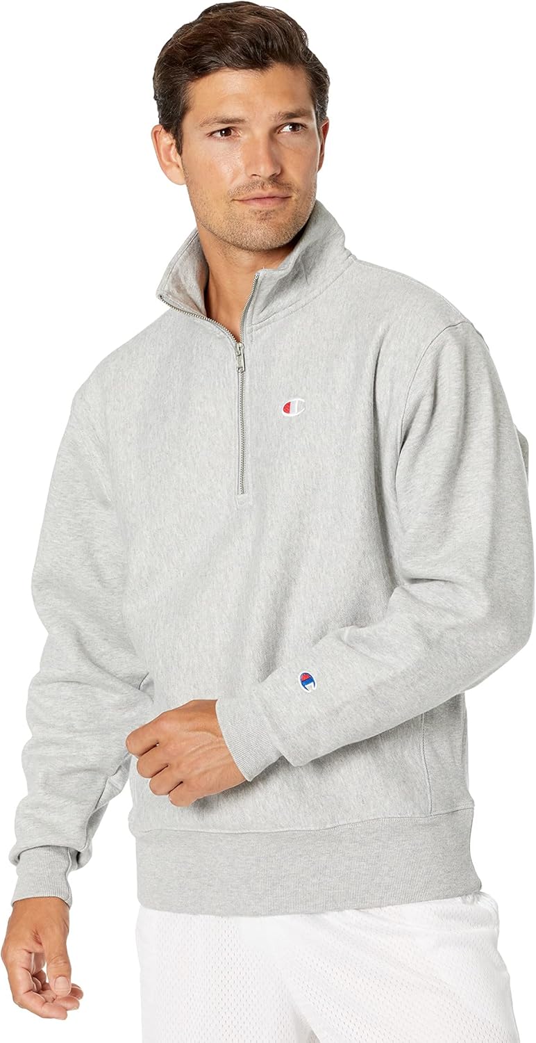 Champion Men's Reverse Weave Fleece Pullover - Stay Cozy!