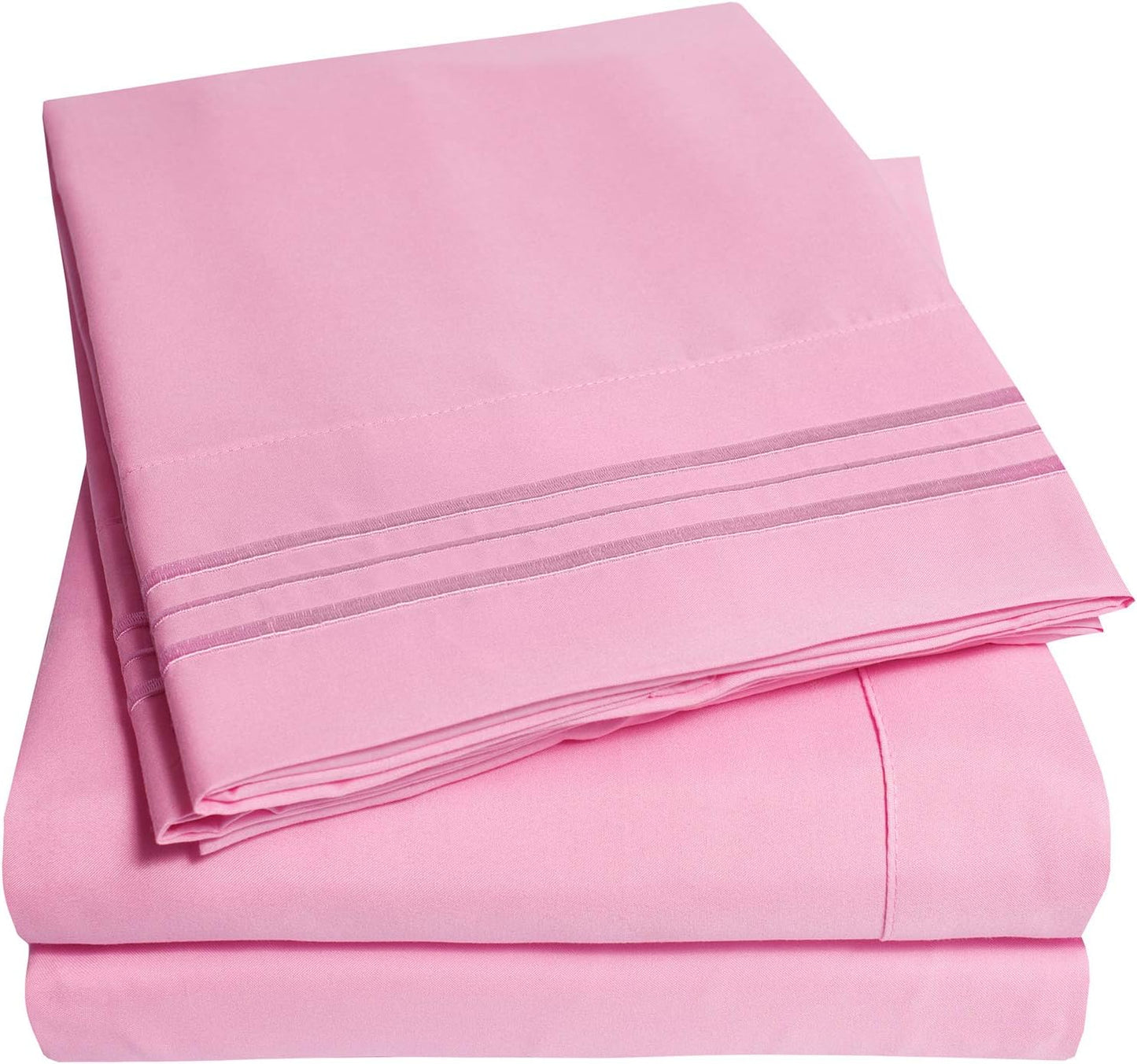 1500 Supreme Collection King Sheet Sets Pink - Luxury Soft Sheets