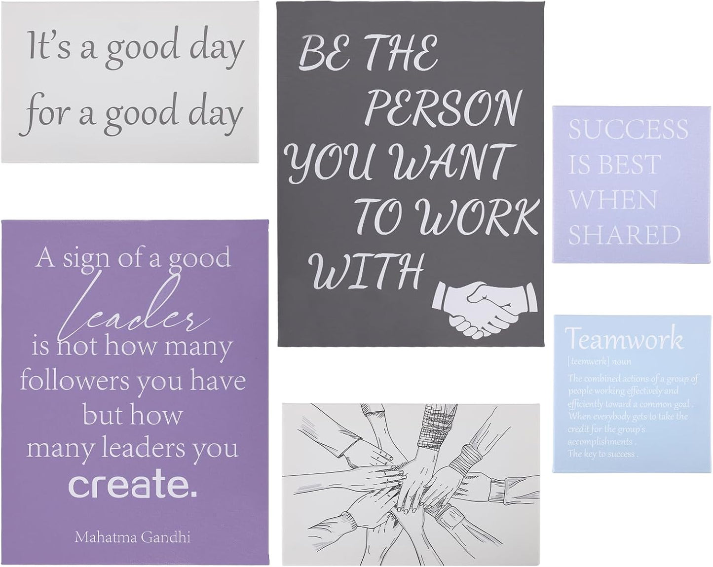 Motivational Teamwork Wall Art Set