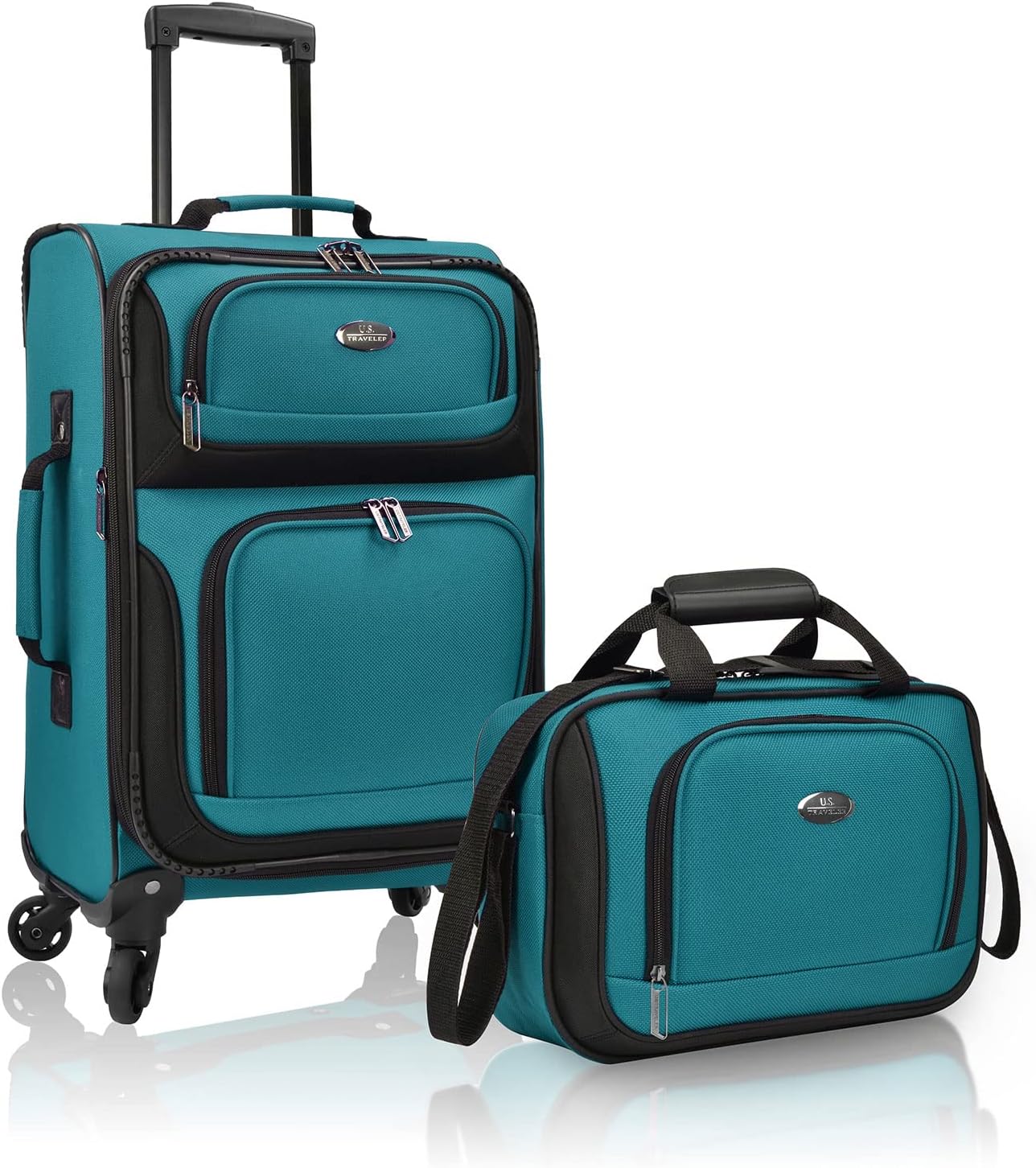 U.S. Traveler Lightweight 20in Rolling Carry On Luggage