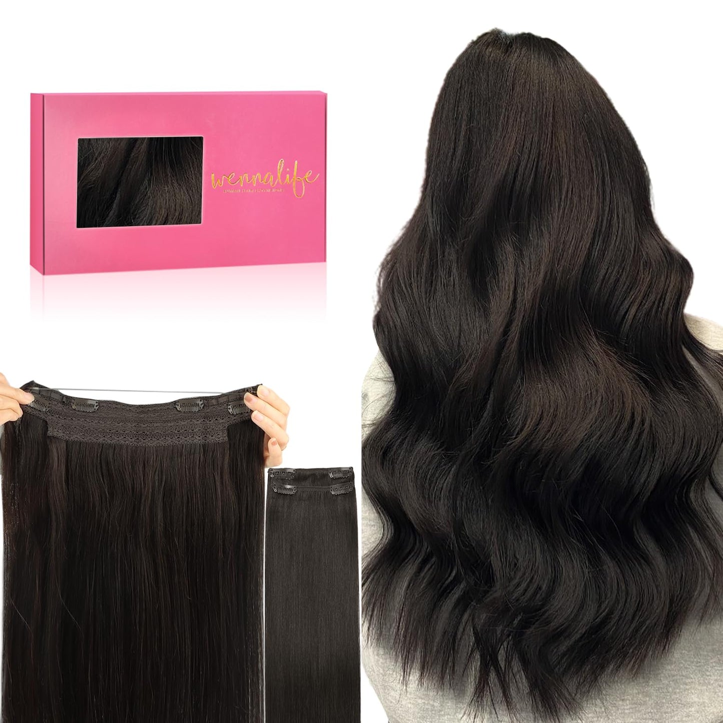 WENNALIFE Wire Hair Extensions for Natural Volume and Length