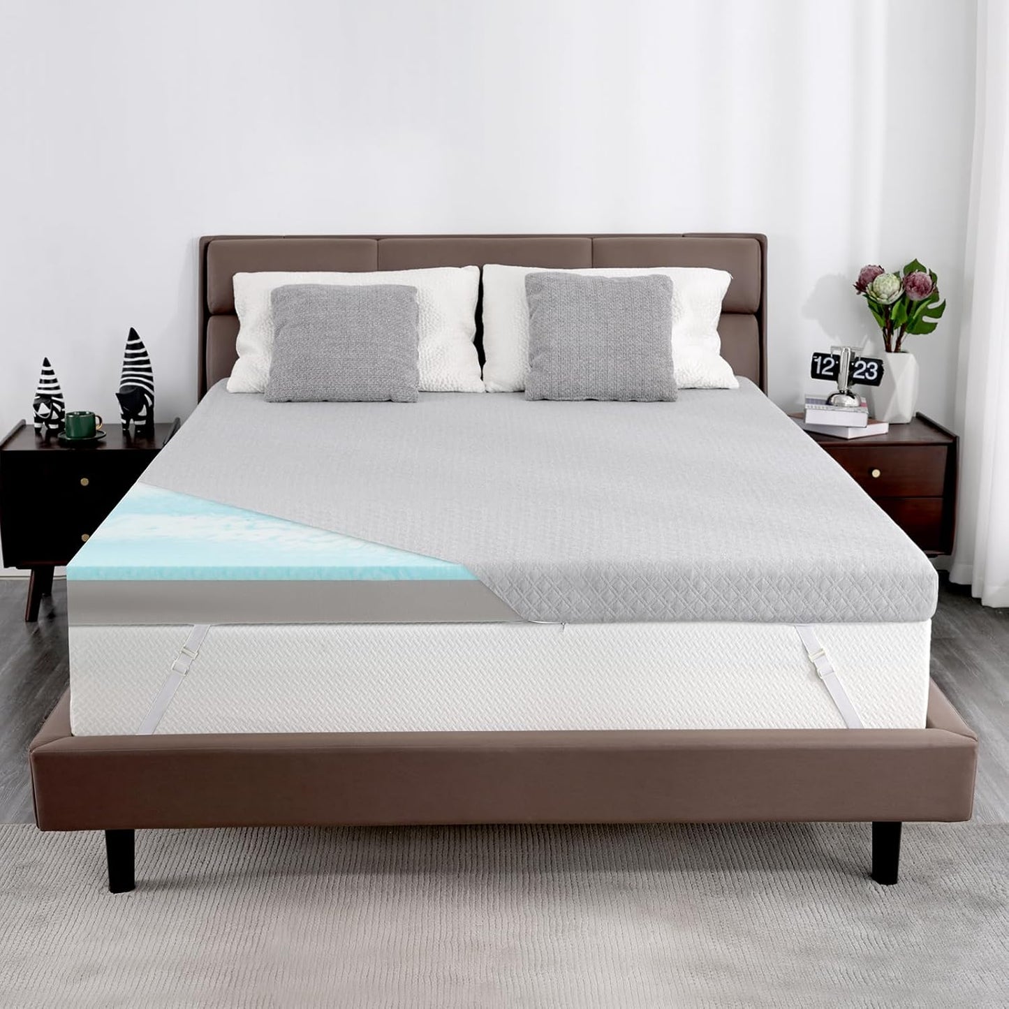 Extra Firm Mattress Topper Twin for Back Pain Relief and Comfort