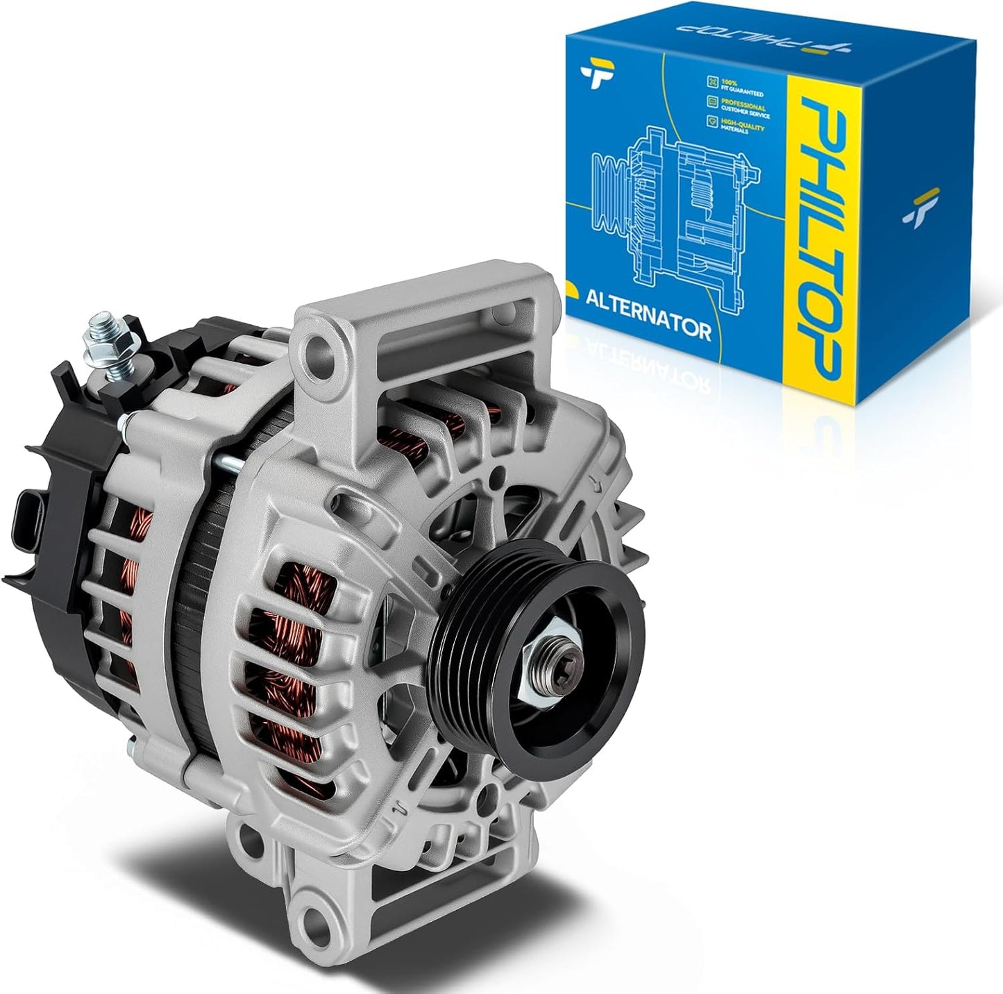PHILTOP Alternator for 2013-2016 Verano and More, 130 Amp