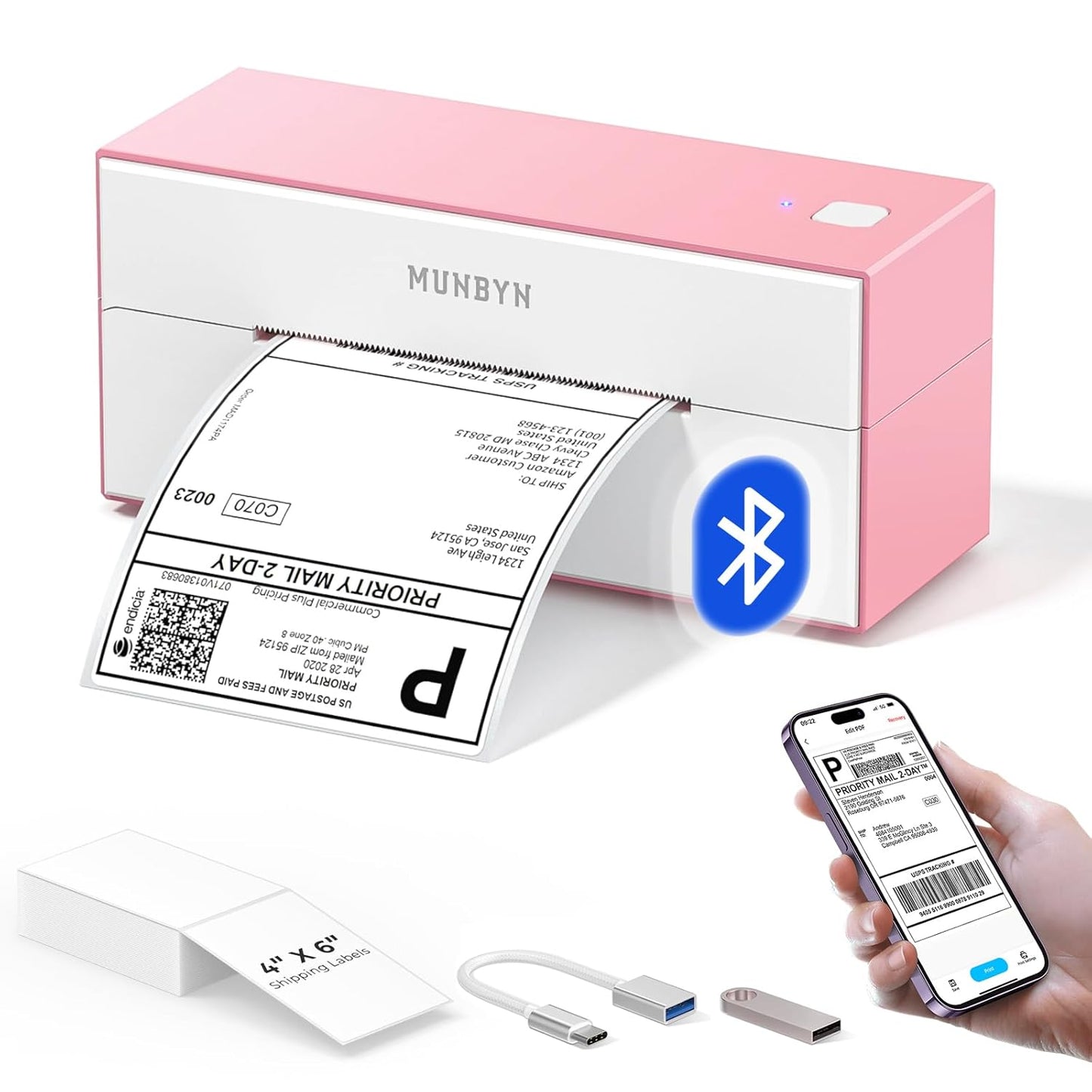 Fast Shipping Labels with MUNBYN Bluetooth Printer
