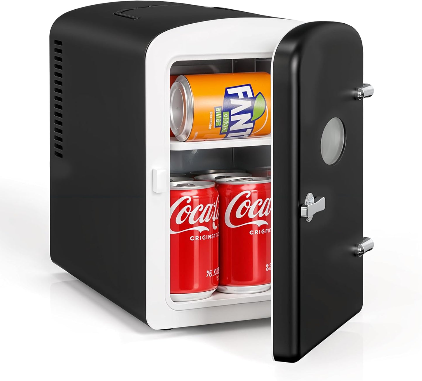 Portable Mini Fridge for Drinks and Food - Compact 6 Liter Cooler