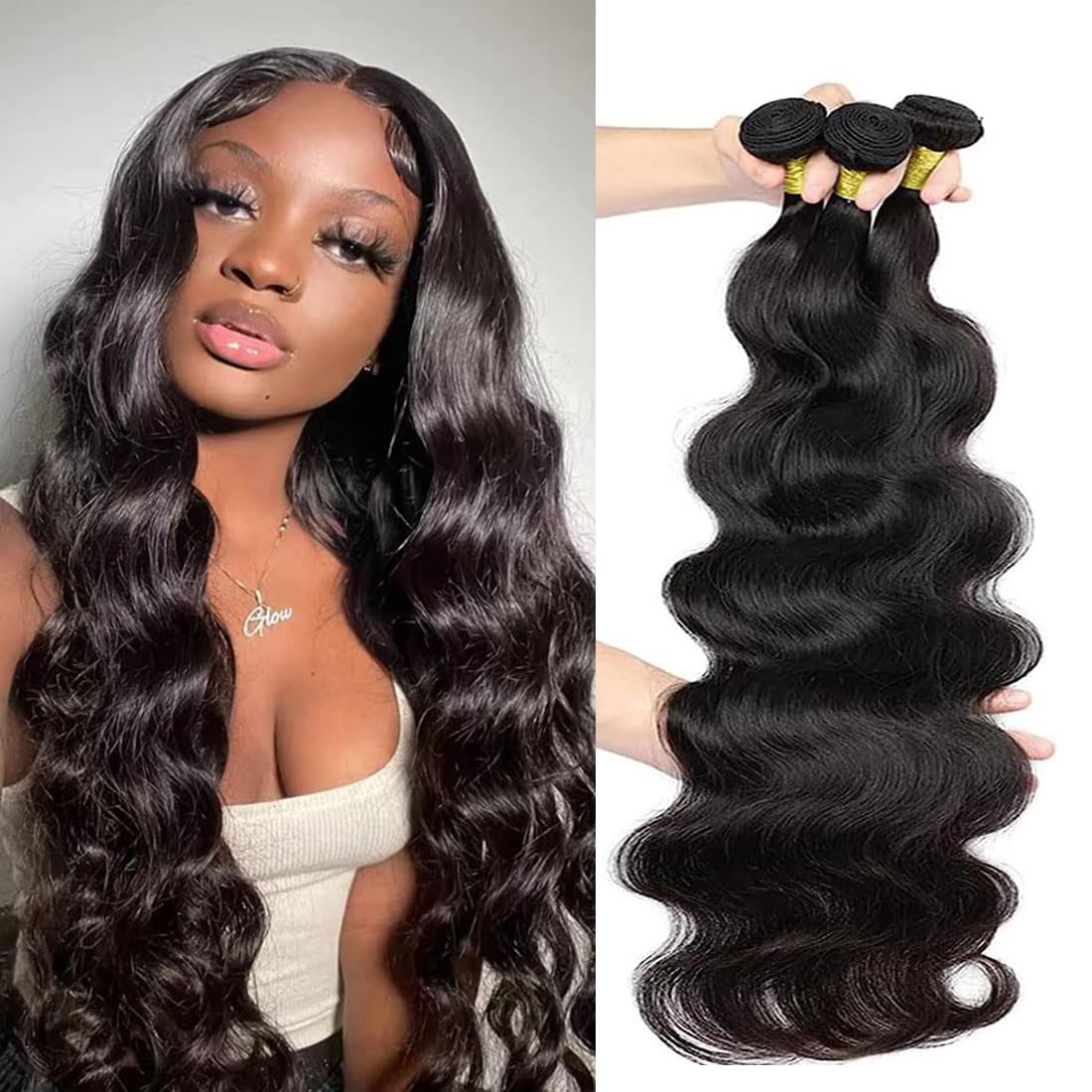 36 38 40 Inch Body Wave Bundles 12A Remy Human Hair Quality