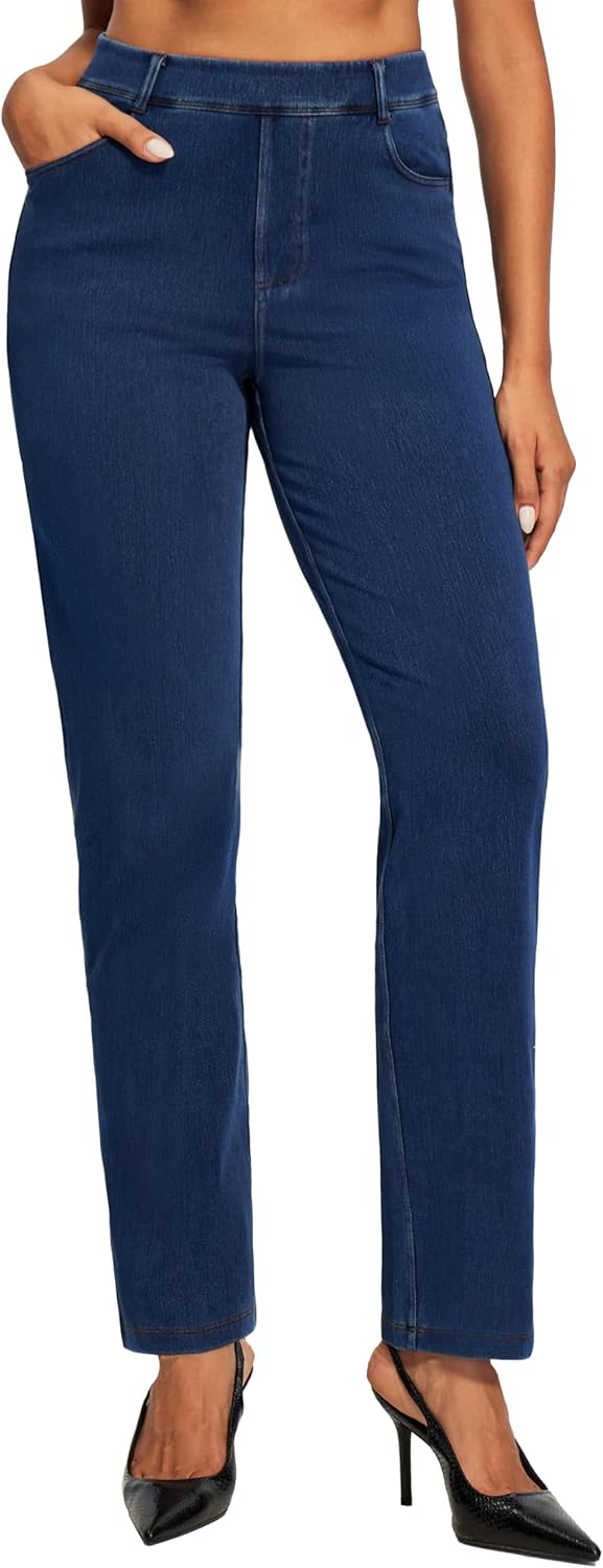 IUGA Straight Leg Jeans for Women - High Waisted Bootcut Style