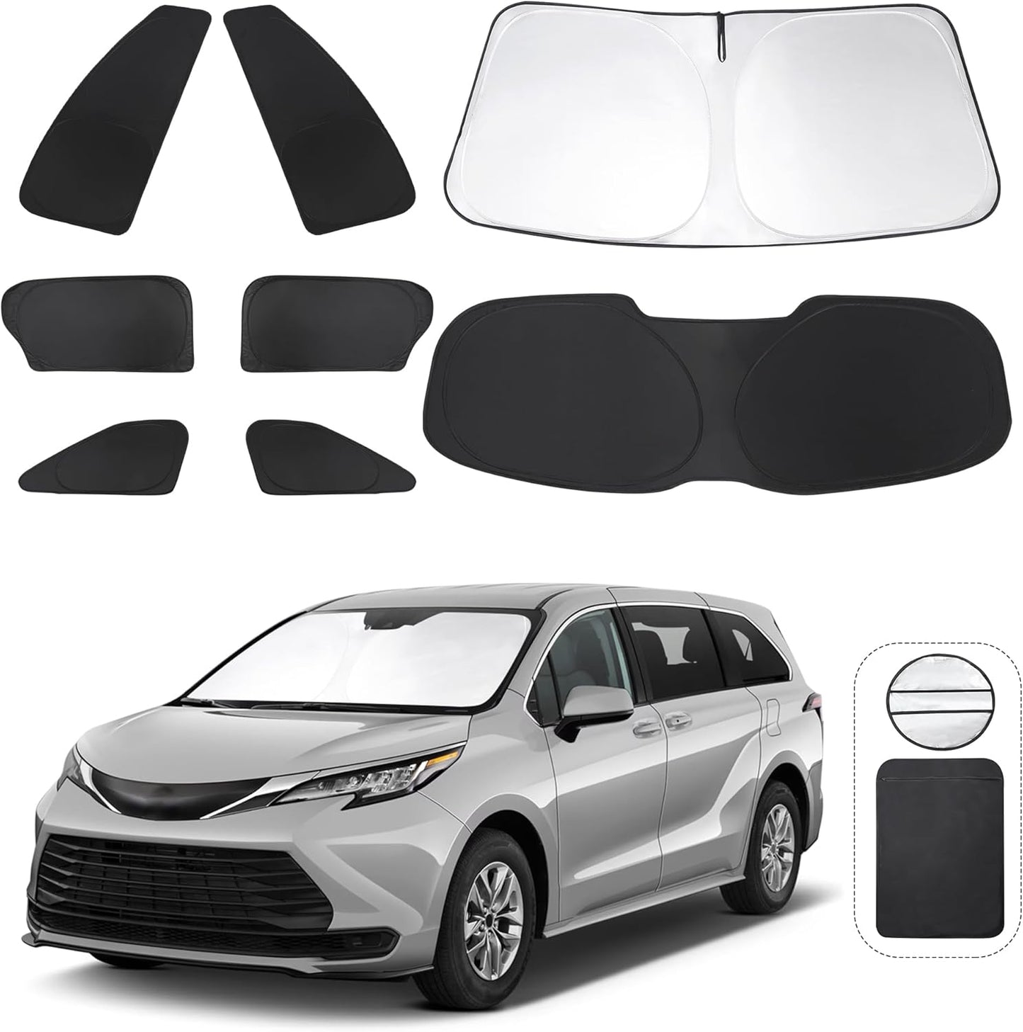 Custom Fit Window Shades for Toyota Sienna 2021-2025 Models