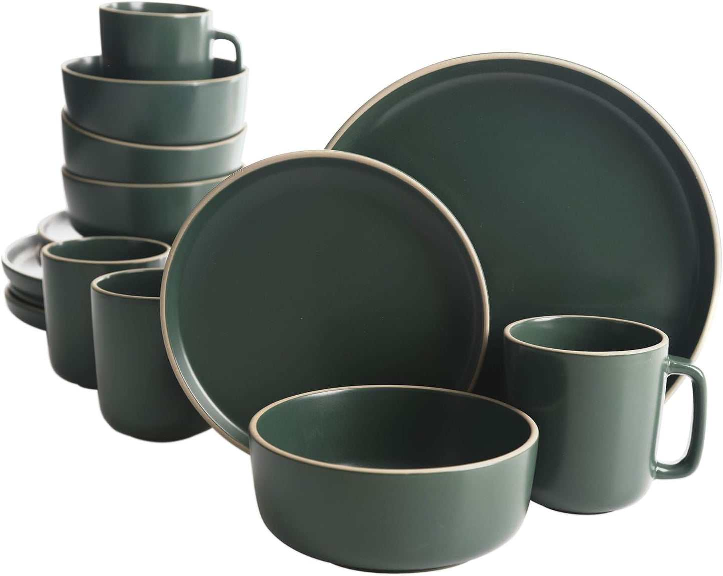 Gibson Home Zuma 16 Piece Round Kitchen Dinnerware Set Review